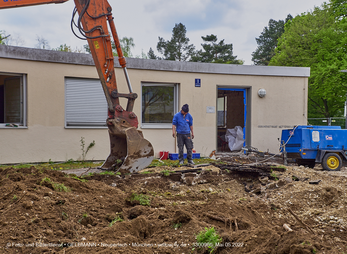 05.05.2022 - Baustelle am Haus für Kinder in Neuperlach